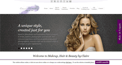 Desktop Screenshot of makeup-byclaire.co.uk
